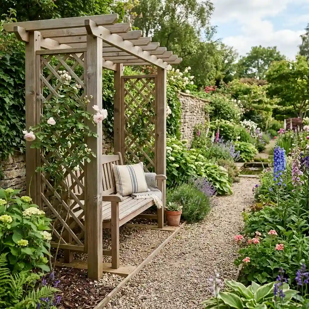 Add a Built-In Arbor Bench