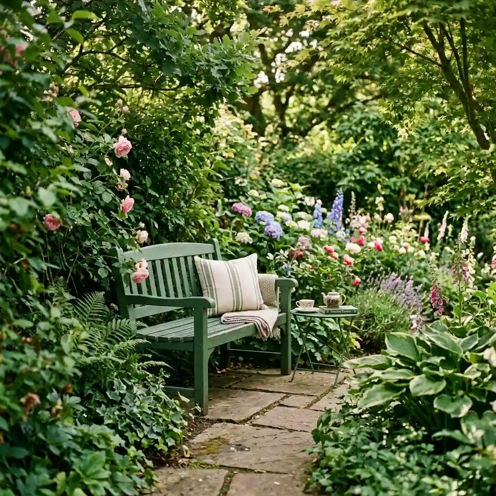Add a Hidden Bench or Small Bistro Set