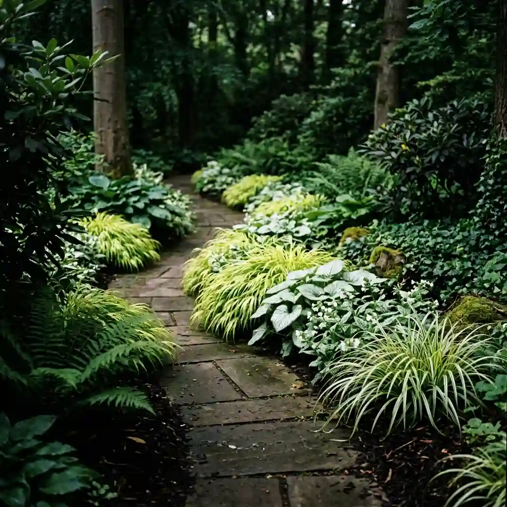 Brighten Deep Shade with Pale Foliage