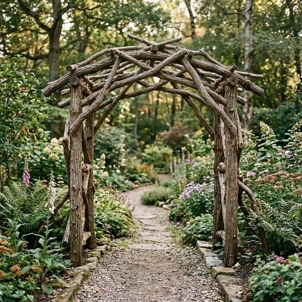 Build a Natural-Branch Arbor