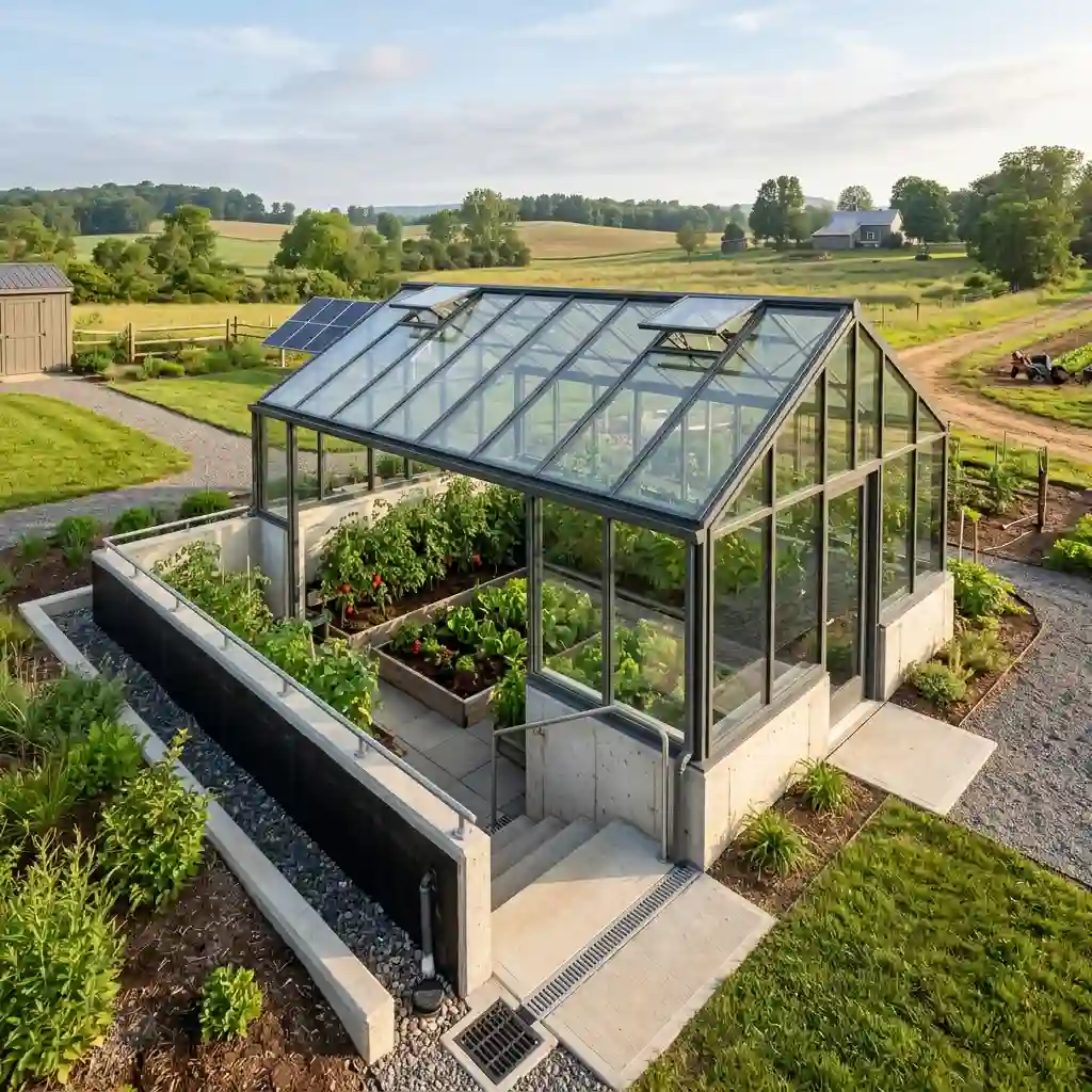 Build a Partially Sunken Greenhouse