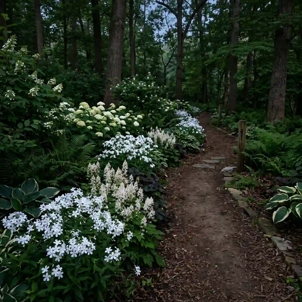 Create a White-Flower Woodland Garden