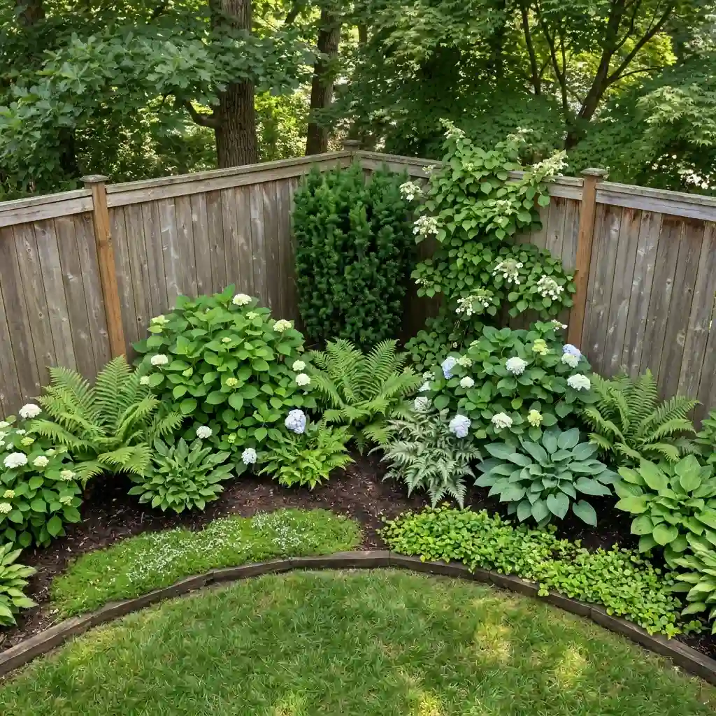 Hide an Empty Fence Corner With Layered Plants