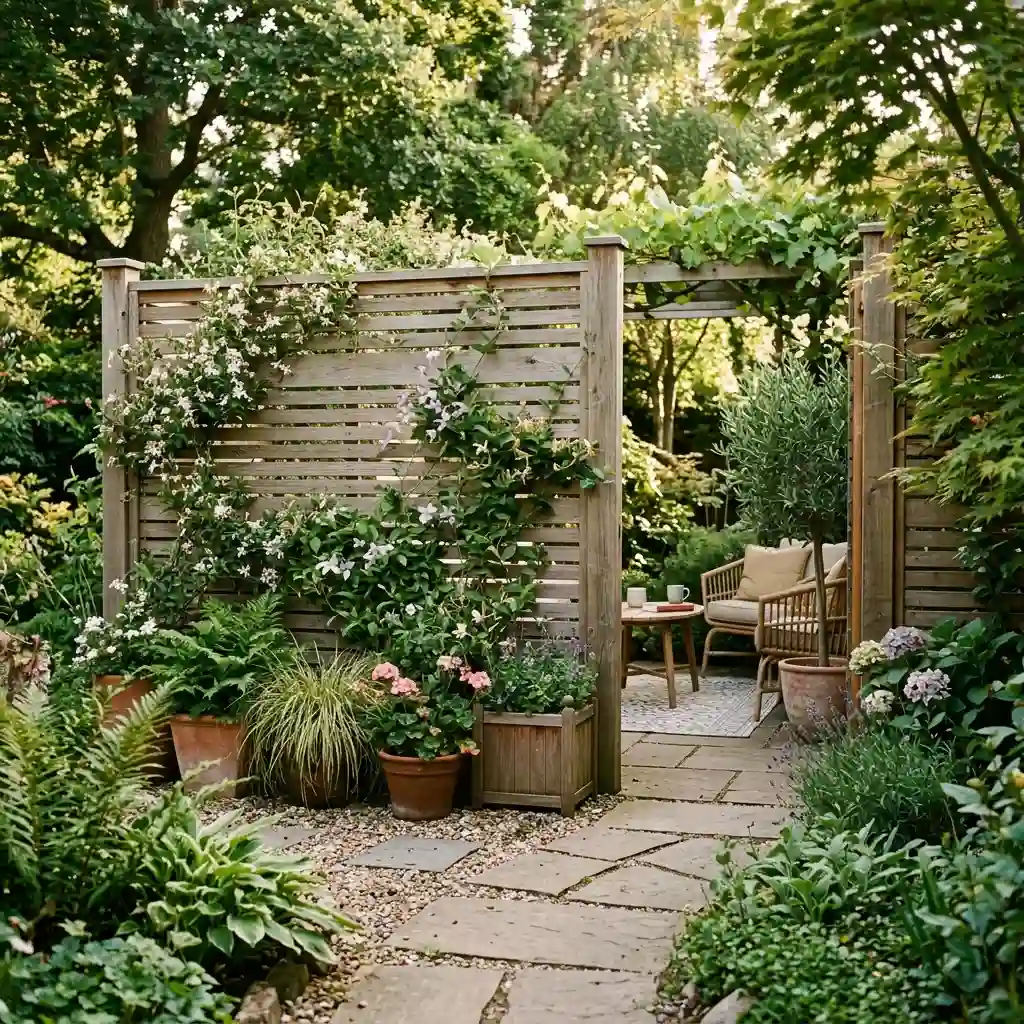 Hide the Garden Behind a Hedge or Screen