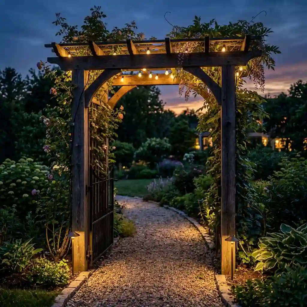 Light an Arbor for Evening Use