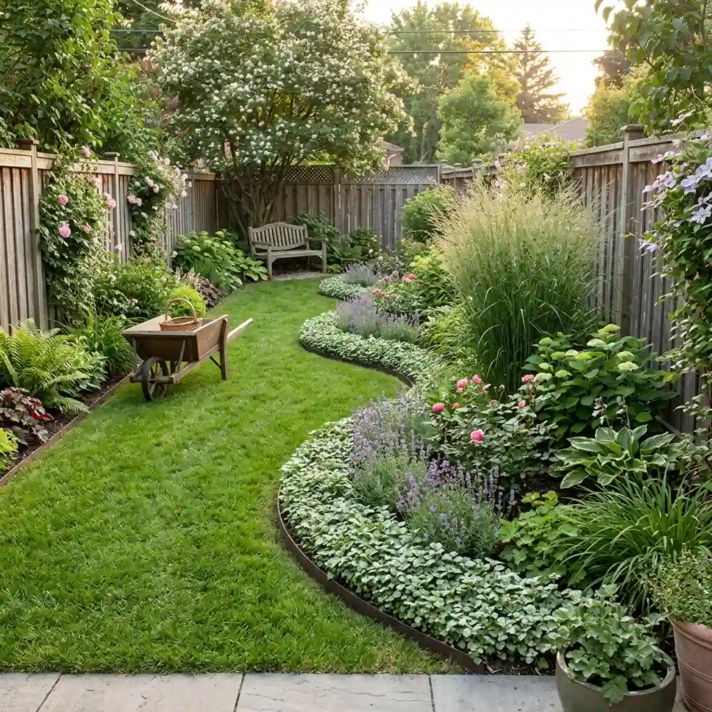 Make a Narrow Yard Feel Longer With an S-Curve