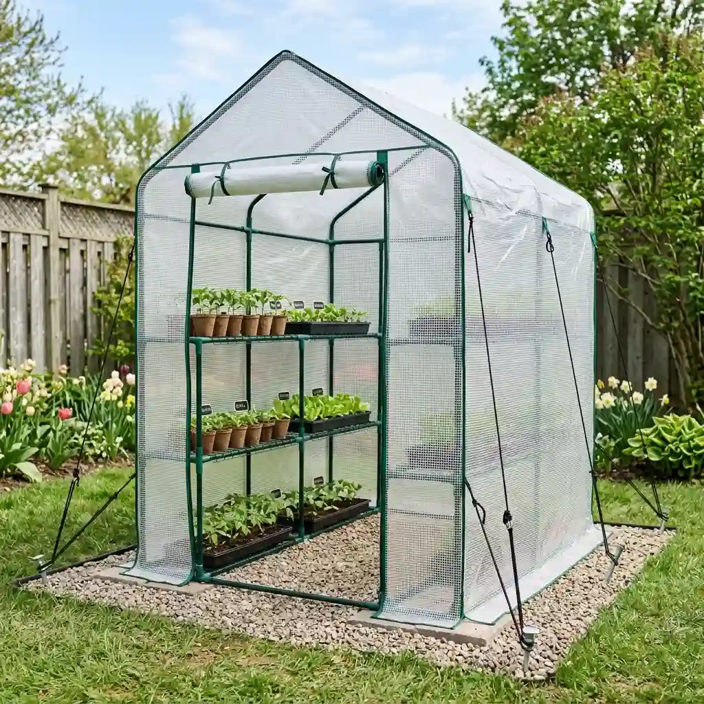 Set Up a Walk-In Greenhouse Kit