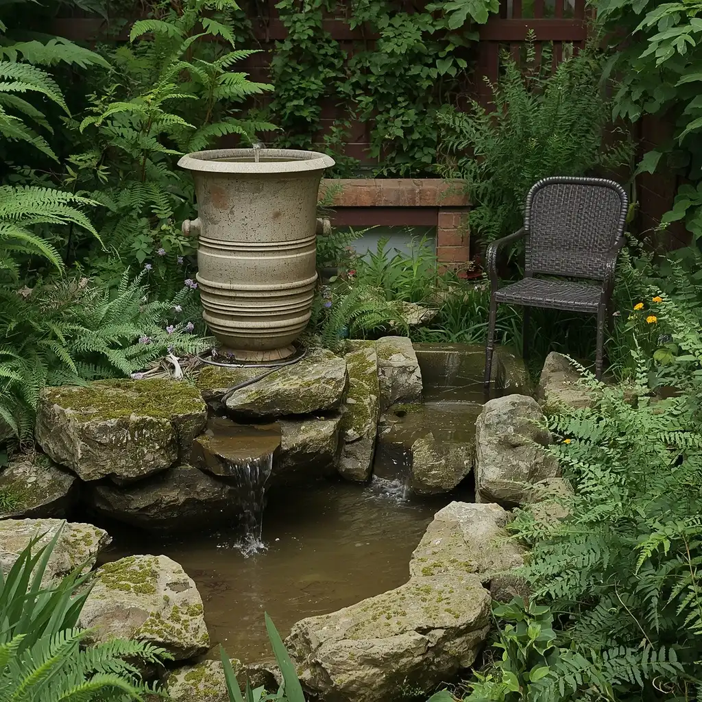 Use a Small Water Feature to Soften Noise