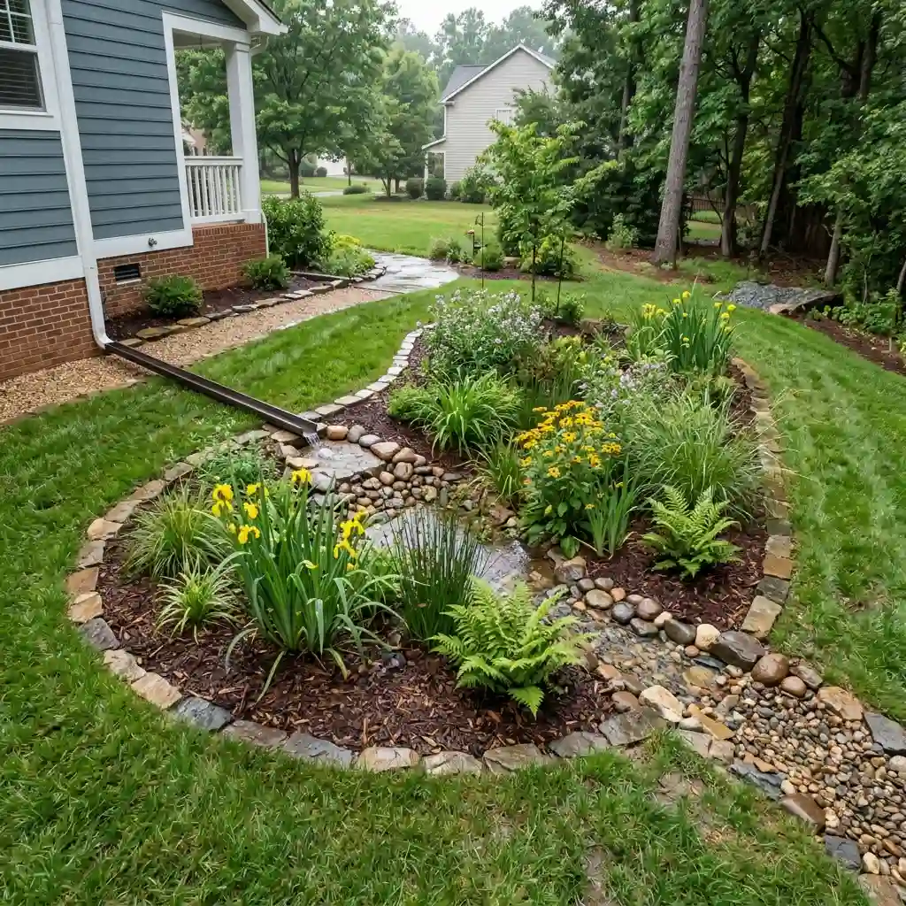 Turn a Wet Corner Into a Rain Garden
