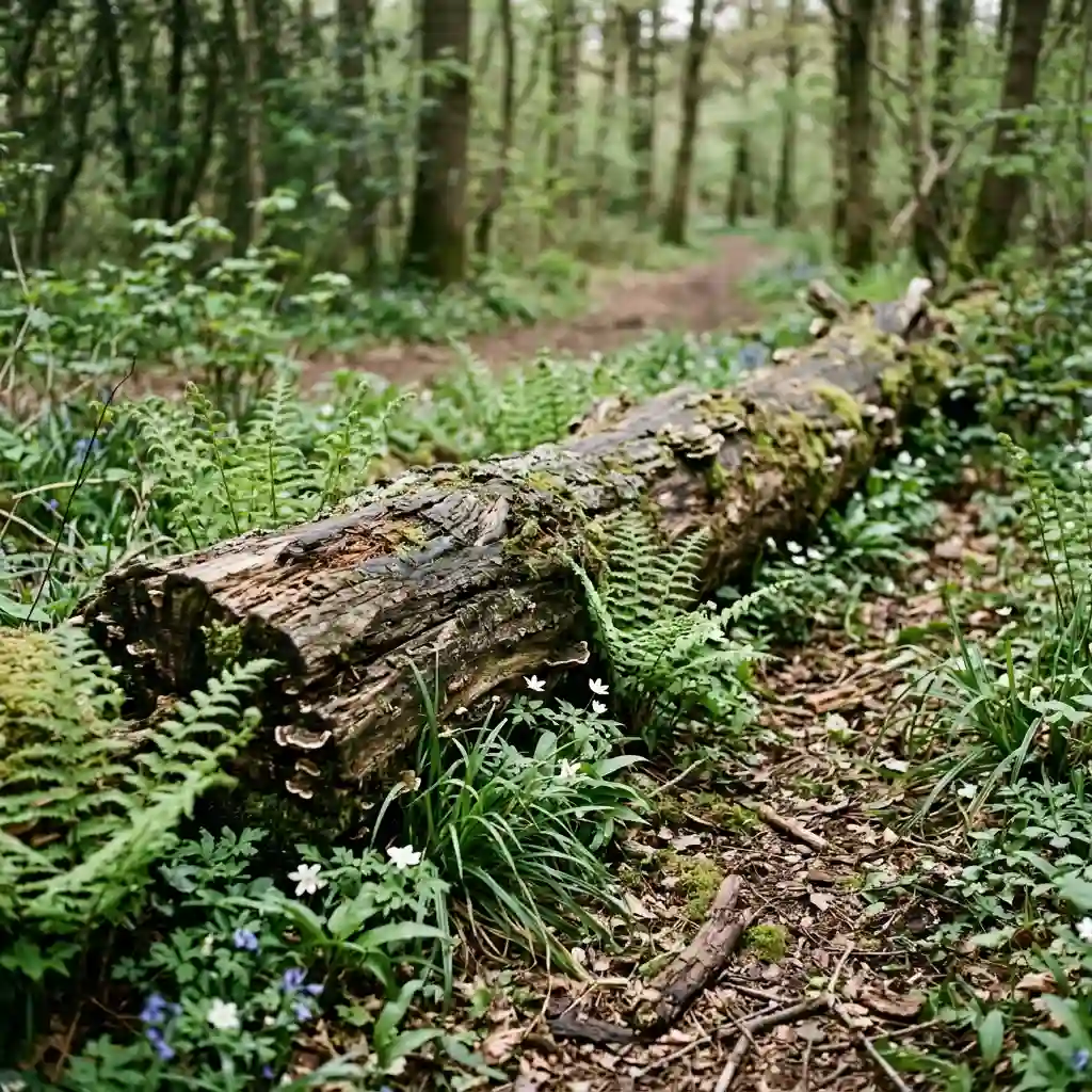 Use Fallen Logs as Natural Features