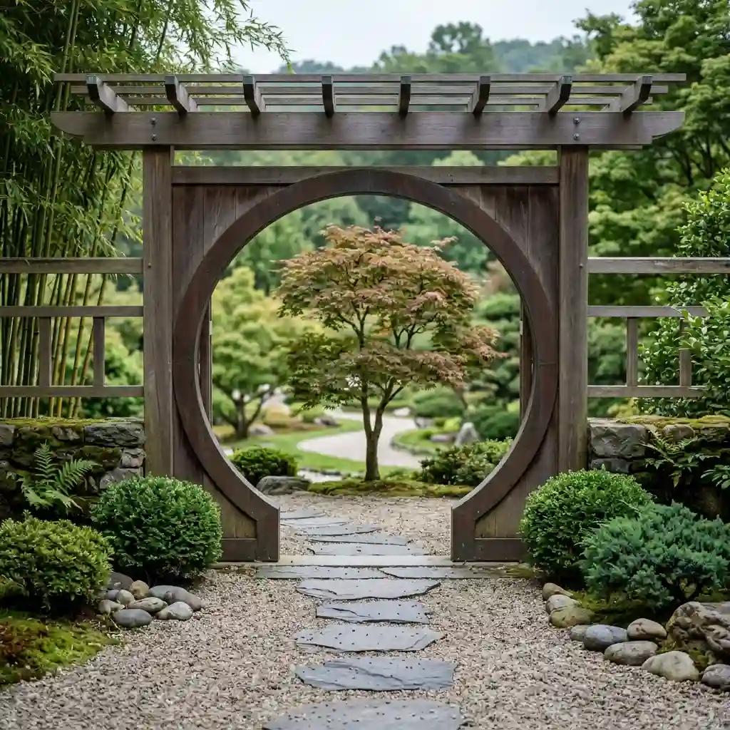 Use a Moon-Gate-Inspired Arbor